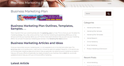 Desktop Screenshot of businessmarketingplan.net