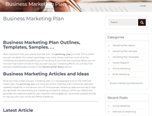 Tablet Screenshot of businessmarketingplan.net